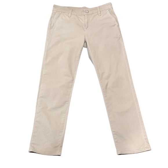 AG x Theory Womens Cropped Midrise Khaki Pants Adriano Goldschmied size 24 - Picture 2 of 13